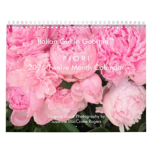 Calendrier Fiori 2026 Photo Calendar - Botanicals & Blooms (Protection)
