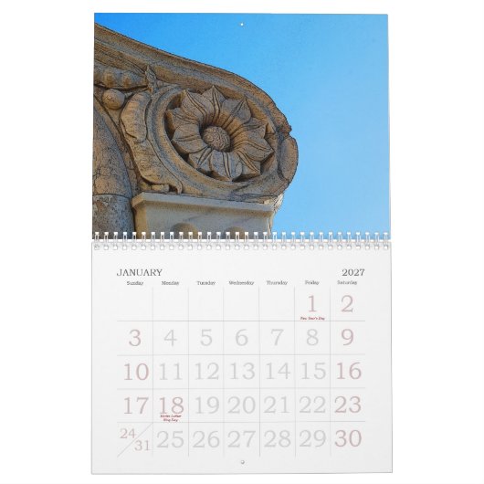 Calendrier Firenze (Jan 2027)