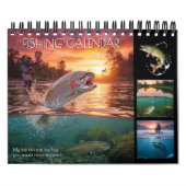 Calendrier Fishing Calendar 2026 / Pro, Fish Photo Calendar (Protection)
