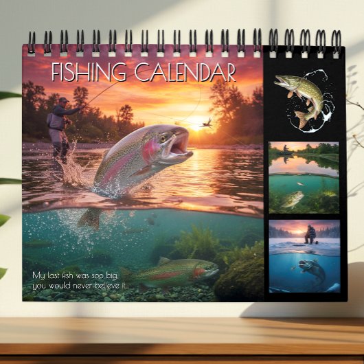 Calendrier Fishing Calendar 2026 / Pro, Fish Photo Calendar