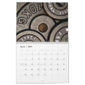 Calendrier Fitness Black Gym Weights (Mar 2027)