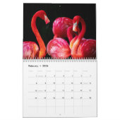 Calendrier Flamant rose moderne Tropical Rose (Feb 2026)