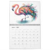 Calendrier Flaunty Flamant rose version 2 (Mar 2027)
