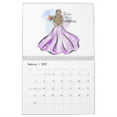Calendrier Fleur (Feb 2027)