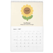 Calendrier Fleur 2027 (Mar 2027)