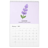 Calendrier Fleur 2027 (Feb 2027)