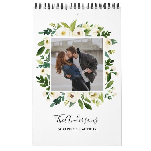 Calendrier Fleur blanche | 37 INSTAGRAM CARRÉ PHOTO (Protection)