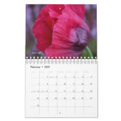 Calendrier Fleur de pavot (Feb 2027)