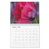 Calendrier Fleur de pavot (Feb 2026)