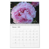 Calendrier Fleur de pivoine (Feb 2027)