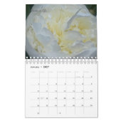 Calendrier Fleur de pivoine (Jan 2027)