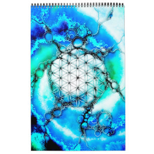 Calendrier Fleur De Vie - Façons Colorées 2