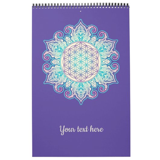 Calendrier Fleur De Vie - Indien Mandala 2 (Protection)