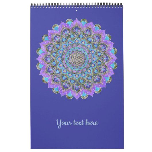Calendrier Fleur De Vie - Mandala India Style 2 (Protection)