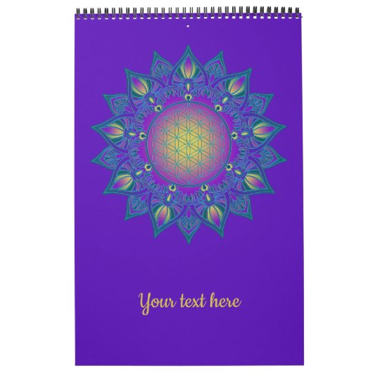Calendrier Fleur De Vie - Mandala Indien 3 (Protection)