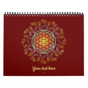 Calendrier Fleur de Vie - Ornements Vintage Mandala 1