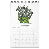 Calendrier Fleur du Mois (Jan 2027)