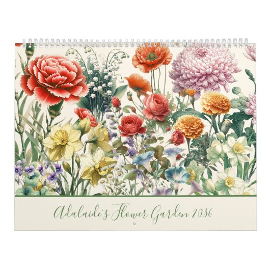 Calendrier Fleur du mois de naissance (Protection)