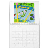 Calendrier Fleur du mois Inspirationnel 2025 (Jan 2027)