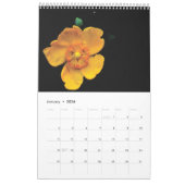 Calendrier fleur et nuit 2025 (Jan 2026)