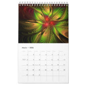 Calendrier Fleur imaginaire fractale douce et tendresse (Mar 2026)