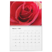 Calendrier Fleur Roses 2027 (Feb 2027)