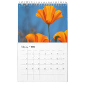 Calendrier Fleur sauvage (Feb 2026)