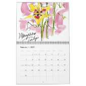 Calendrier fleur sauvage (Feb 2027)
