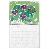 Calendrier fleur sauvage (Jan 2027)