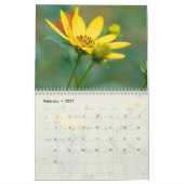 Calendrier fleur sauvage (Feb 2027)