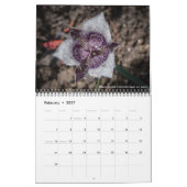 Calendrier Fleur sauvage de l'Oregon (Feb 2027)