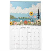Calendrier Fleur sauvage Journeys 2026 Folk Art Wall Calendri (Jan 2026)