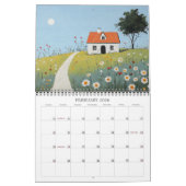 Calendrier Fleur sauvage Journeys 2026 Folk Art Wall Calendri (Feb 2026)