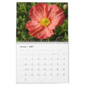 Calendrier Fleurs (Jan 2027)