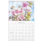 Calendrier FLEURS 12 Mois Beau Floral (Mar 2027)