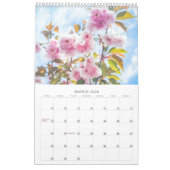 Calendrier FLEURS 12 Mois Beau Floral (Mar 2026)