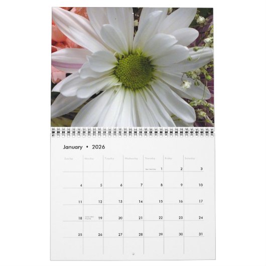 Calendrier Fleurs 2021 (Jan 2026)