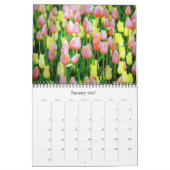 Calendrier fleurs 2026 (Jan 2027)