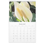 Calendrier Fleurs 2027 (Jan 2027)
