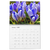 Calendrier Fleurs 2027 (Jan 2027)