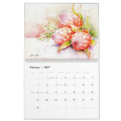 Calendrier Fleurs à l'aquarelle : Édition 3 (Feb 2027)