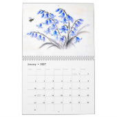 Calendrier Fleurs à l'Encre de Chine Fleurs 2027 (Jan 2027)