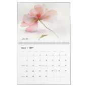 Calendrier Fleurs aquarelles 1 (Mar 2027)