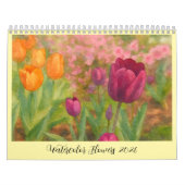 Calendrier Fleurs aquarelles 2026 (Protection)