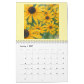 Calendrier Fleurs aquarelles 2026 (Jan 2027)
