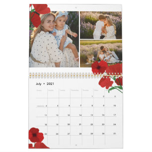 Calendrier Fleurs Berries et verdure Collage photo