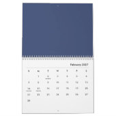 Calendrier Fleurs bleues (Feb 2027)