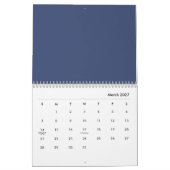 Calendrier Fleurs bleues (Mar 2027)