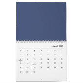 Calendrier Fleurs bleues (Mar 2026)