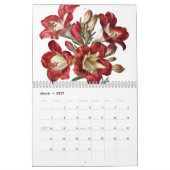 Calendrier Fleurs botaniques vintages 2025 (Mar 2027)